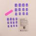 Purple Press on Nails Square Fake Nails Short Acrylic Nails Glossy False Nails with Glue Simple Artificial Finger Manicure for Women and Girls 24pcs 3 - Buy Online on GoSupps.com