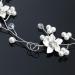 JAKAWIN Silver Bridal Flower Hair Vine Headpiece - Wedding Hair Accessory for Women - Buy Online on GoSupps.com
