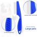 2 Pcs Cat Combs Flea Comb for Cats Dogs Lice Tear Stain Remover Combs Fine Tooth Grooming Removal Tool (Blue 2Pcs) - Buy Online on GoSupps.com