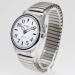 SHMIOU English Talking Watch for Seniors | Silver Retractable Band | Quartz Analog Voice with Alarm | Unisex - Buy Online on GoSupps.com