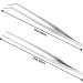 Vaincre 2PCS 15-Inch Curved Stainless Steel Aquascaping Tools - Aquarium Tweezers for Reptiles, Plants, Snakes, Lizards - Coral Feeder Silver - Buy Online on GoSupps.com