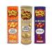 3 x Mixed Flavours of Popcorn Snack Tin 85g - White Chocolate Salted Caramel Chocolate Flavour Popcorn Tin