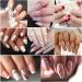 10 Sheets Gold Nail Art Stickers - Self-Adhesive Metallic Decals for Women and Girls | Holographic Glitter Design for Acrylic Nails - Buy Online on GoSupps.com