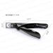 MELODYSUSIE Professional Nail Clippers for Acrylic False Nails - Rustproof Tip Cutters for Manicure Pedicure - Sharp Nail Care Tool, Black S (1 Pack) - Buy Online on GoSupps.com