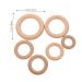 Buy Abaodam 6pcs Wooden Teething Rings - Natural Beech Wood Molar Circle Pendant for Newborns - Safe & Eco-Friendly Baby Teether - Buy Online on GoSupps.com