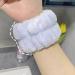 amangul 1Piece Wash Towel Wrist Wristbands Terry Scrunchies Plush Makeup Supply Terry Wristband Absorbent Wash Towel(Light Blue) - Buy Online on GoSupps.com