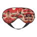 Christmas Tree House Print Unisex Sleep Eye Mask Soft Comfort Eye Shade Cover for Travel/Yoga/Shift Work