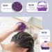 Buy Fanxiya Silicone Shampoo Brush - Scalp Massager for Wet & Dry Use | Purple Hair Massage Device for Relaxation - Buy Online on GoSupps.com