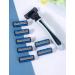 7-Blade Manual Safety Razor for Men & Women - 6-Layer Stainless Steel Blades Replaceable Shaver Head - Black - Buy Online on GoSupps.com