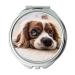 YENDOSTEEN Mirror Travel Mirror Dog Sad Waiting Floor Sad Dog Pet Puppy Animal pocket mirror portable mirror