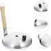 LABRIMP Nonstick Fry Pans 1pc Frying Pan Handle Saute Pan Kitchen Gadget with Cover Wood Cooking Utensils 16c Steak Skillet - Buy Online on GoSupps.com