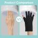 2 Pair Anti UV Gel Manicure Gloves - Professional Fingerless Protection for Nail Art DIY - Moisturizing & Skin Care - Home & Outdoor - 2 Pairs - Buy Online on GoSupps.com