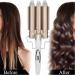 ANKROYU Three Barrel Curling Iron Portable Crimpers Professional Hair Curling Wand Salon Hairstyling Waver Hair Crimper Adjustable Quickly Curling Wand for Travel Party(US) - Buy Online on GoSupps.com