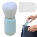 Retractable Cosmetic Brush - Travel Face Brush Retractable Blush Brush | Portable Makeup Tools Powder Foundation Applicator Compact Face Brush with for Foundation Blush Bronzer Powder blue