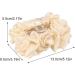 Strong Grip Hair Claw Women Chiffon Rose Flower Decor Clip Anti-slip Cross Teeth with Large for Functional Beige - Buy Online on GoSupps.com