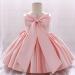 Princess Sleeveless Bowknot Tutu Baby Dress for Toddler Bridesmaid | Pink | 12-18 Months - Buy Online on GoSupps.com