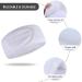 KinHwa 3 Pack Spa Facial Headband Makeup Hair Band Women Skincare Adjustable Microfibre Headband for Washing Face Sports Yoga White White 3 Count (Pack of 1) - Buy Online on GoSupps.com