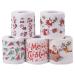Bumdenuu 5 Styles Paper Roll Tissue Paper Towels Xmas Office Room Toilet Paper 5 Roll