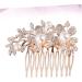 TOVINANNA Bridal Hair Accessory Crystal Hair Comb Bridal Hair Comb Flower Hair Comb Bridal Headdress Hair Comb for Bride - Buy Online on GoSupps.com