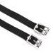 Yosoo Health Gear Black Leather Spur Straps - 1 Pair, Adjustable Buckle, 50cm - Ideal for Horse Equestrian Riding Control - Buy Online on GoSupps.com