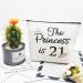 21st Birthday Gifts for Women - Funny 21 Year Old Birthday Gift for Her - Cute Makeup Bag for Daughter, Best Friend - The Princess is 21 - Celebrate Turning Twenty One - Buy Online on GoSupps.com