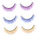 Beavorty 3 Pairs 3D False Eyelashes Costume Eye Lashes Soft Eyelashes 3D Fake Lashes dollsthetic lashes 3D Multilayer Colored False Eyelashes Faux Lashes fluffy extend Synthetic Silk Fiber