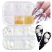 3D Nail Art Supplies Jewelry Pearls Mixed Camellia Nail Art Set Nail Glitter 5D Rose Round Pearl Rhinestones Caviar Beads Nails Charms Tips Accessories for Women Acrylic Nail Art Decorations