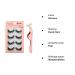 3D Reusable False Eyelashes - Long Thick Handmade Dramatic Lashes (4 Pairs) with Eyelash Clip | Perfect for Makeup Extension - Buy Online on GoSupps.com
