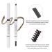 Waterproof Eyebrow Pencil & Brush Set (2 Pack) - Long Lasting, Natural Dark Brown Eyebrow Makeup - Buy Online on GoSupps.com