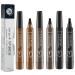 Suake Eyebrow Contouring Pen SUAKE Eyebrow Pen Waterproof Suake Eyebrow Pencil 4-Tip Micro-Fork Long Lasting Smudge Proof Liquid Eye Brow Pencils (3PCS-A)