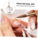 minkissy Nail Art Practice Holder Acrylic Nail Diy Nail Art Display Stand Nail Tips Stand Holders Fake Nail Display Magnetic Nail Kickstand Nail Stand Holder White Lip Gloss Earth Tones 5.4x3.5cm White - Buy Online on GoSupps.com