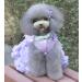 Luxury Dog Dress - Puppy Skirt Princess Clothes Evening Tutu & Floral Bowknot for Small Dogs - Purple Rose Pet Fashion - Buy Online on GoSupps.com
