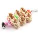 Onebarleycorn Budgie & Parrot Toy Set - 7 Wooden Bird Toys Swings & Canaries for Happy Pet Playtime - Buy Online on GoSupps.com