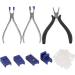 Buy 3x Glasses Tongs - Non-Slip Borderless Glasses Pliers & Repair Tools Set for Easy Glasses Adjustment & Repair - Buy Online on GoSupps.com
