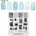 KADS Nail Stamping Plate - Coconut Tree Nature Image Design for DIY Nail Art (NA028) - Buy Online on GoSupps.com