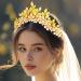 Zoestar Leaf Bride Wedding Crowns and Tiaras Gold Flower Crown Headband Princess Goddess Headpiece Bridal Headwear for Women - Buy Online on GoSupps.com