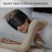 OLESilk 100% Natural Mulberry Silk Sleep Mask - Large Size Adjustable Eye Mask for Men and Women - Black - Buy Online on GoSupps.com