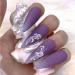 DIY Manicure Lace French Winter Sliders 5D Acrylic Nail Stickers Wedding Design White(STZ-5D13) - Buy Online on GoSupps.com