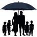 Prospo 72 Inch Windproof Golf Umbrella - Navy Blue XL | Automatic Open, Double Canopy, Vented & Waterproof Stick Umbrella for Men and Family - Buy Online on GoSupps.com