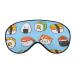 Kawaii Sushi Sleep Mask Eye Cover for Sleeping Blindfold with Adjustable Strap Blocks Light Night Travel Nap for Men Women