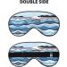 Comfortable Waves Lapping at The Rocks Eye Mask - Adjustable Soft Sleep Mask for Men & Women - Black - Buy Online on GoSupps.com