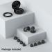 Ear Plugs for Sleeping - Reusable Noise Reduction Earplugs (25dB-30dB) with 8 Ear Tips | Soft Hearing Protection for Concerts Study & Work - Black - Buy Online on GoSupps.com
