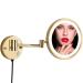 Yanning mirror bathroom round mirror 360 rotation - 8.5 inches ideal for applying make -up wearing contact lenses and shaving