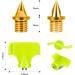 Lejof Carbon Steel Track Spikes 1/4 Inch - 50 Pcs Lightweight 0.47g Spikes w/ Wrench - Track Field Sprinting/Cross Country - Gold - Buy Online on GoSupps.com