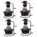minkissy 4 Sets Beard Set Shaving Brush Organizer Shaving Brush Holder Shaving Brush Stand Shaving Brush And Bowl Shaving Brush Kit Shaving Sets For Men Man Shaving Soap Cosmetics Stainless Steel