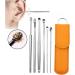 Innovative Spring Earwax Cleaner Tool Set - 6-in-1 Ear Wax Removal Kit - Reusable Ear Pick Tools - Yellow - Buy Online on GoSupps.com