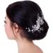FRCOLOR Wedding Hair Comb Pearl Rhinestone Crystal Bridal Headpiece Hair Clip Barrette Wedding Hair Accessories for Women - Buy Online on GoSupps.com