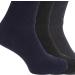 Men's Extra Wide Comfort Fit Diabetic Socks (3 Pairs) US 7-12 Navy/Black - Wide Feet Support - Buy Online on GoSupps.com