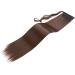 Clip-In Ponytail Extension Wrap Around | Long Straight Curly Hairpiece for Women | Medium Brown 32 Inch - Buy Online on GoSupps.com
