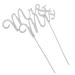 Mrmrs Cake Plug Cake Topper Engagement Cake Sign Decor Mr Mrs Cake Picks Anniversary Cake Decor Cupcake Insert Topper Mr Mrs Cake Decoration Bride Paper Cup Alloy Plus Drill Silver 17.5X13CM